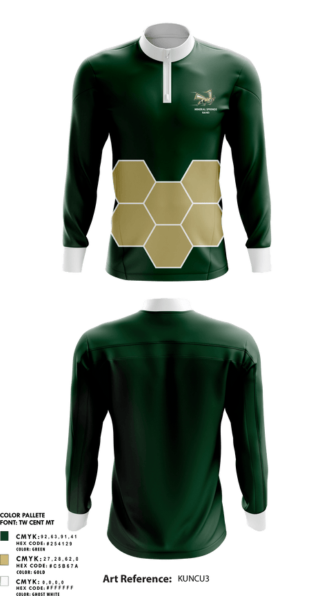 Quarter Zip Jacket, Mineral Springs High School Band, Spirit Store, Teamtime, Team time, sublimation, custom sports apparel, team uniforms, spirit wear, spiritwear, sports uniforms, custom shirts, team store, custom team store, fundraiser sports, apparel fundraiser