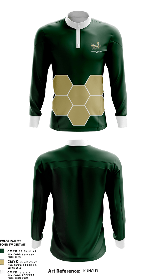 Quarter Zip Jacket, Mineral Springs High School Band, Spirit Store, Teamtime, Team time, sublimation, custom sports apparel, team uniforms, spirit wear, spiritwear, sports uniforms, custom shirts, team store, custom team store, fundraiser sports, apparel fundraiser