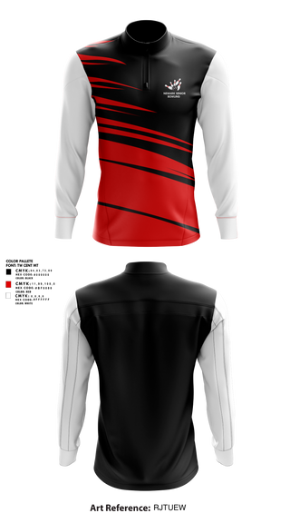 Quarter Zip Jacket, Newark Senior High School Bowling, Bowling, Teamtime, Team time, sublimation, custom sports apparel, team uniforms, spirit wear, spiritwear, sports uniforms, custom shirts, team store, custom team store, fundraiser sports, apparel fundraiser