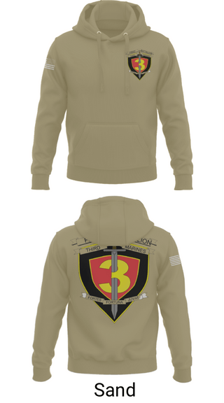 Hoodie, 1st bn 3rd Mar, Marines, Teamtime, Team time, sublimation, custom sports apparel, team uniforms, spirit wear, spiritwear, sports uniforms, custom shirts, team store, custom team store, fundraiser sports, apparel fundraiser