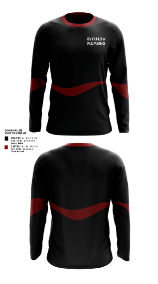 Long Sleeve Performance Shirt, EVERFLOW PLUMBING, , Teamtime, Team time, sublimation, custom sports apparel, team uniforms, spirit wear, spiritwear, sports uniforms, custom shirts, team store, custom team store, fundraiser sports, apparel fundraiser