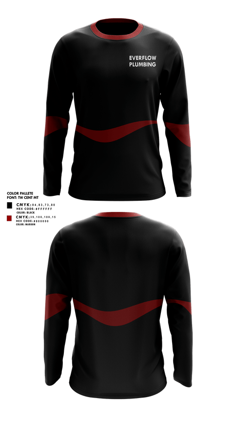 Long Sleeve Performance Shirt, EVERFLOW PLUMBING, , Teamtime, Team time, sublimation, custom sports apparel, team uniforms, spirit wear, spiritwear, sports uniforms, custom shirts, team store, custom team store, fundraiser sports, apparel fundraiser