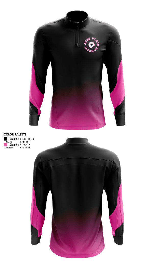 Quarter Zip Jacket, Just Plain Random, , Teamtime, Team time, sublimation, custom sports apparel, team uniforms, spirit wear, spiritwear, sports uniforms, custom shirts, team store, custom team store, fundraiser sports, apparel fundraiser