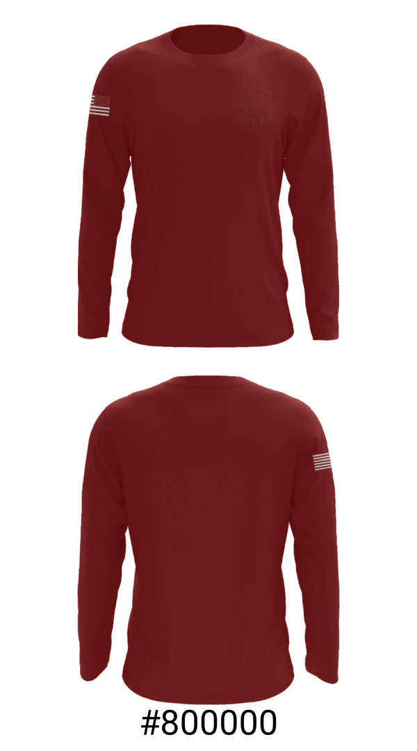 Long Sleeve Performance Shirt, John Handley High School Baseball, Baseball, Teamtime, Team time, sublimation, custom sports apparel, team uniforms, spirit wear, spiritwear, sports uniforms, custom shirts, team store, custom team store, fundraiser sports, apparel fundraiser