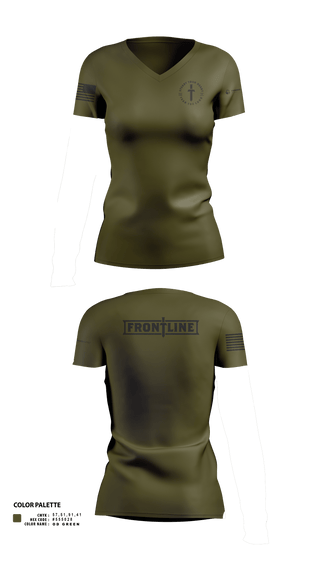 Womens Short Sleeve Vneck Shirt, Friends Baptist Church, , Teamtime, Team time, sublimation, custom sports apparel, team uniforms, spirit wear, spiritwear, sports uniforms, custom shirts, team store, custom team store, fundraiser sports, apparel fundraiser