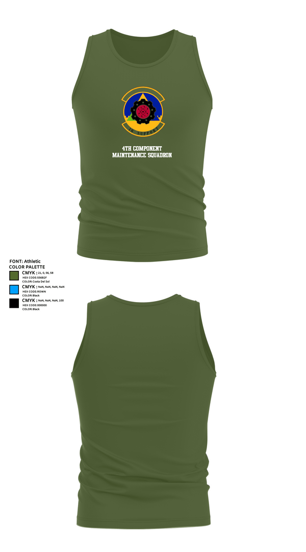 Tank Top, 4th Component Maintenance Squadron, , Teamtime, Team time, sublimation, custom sports apparel, team uniforms, spirit wear, spiritwear, sports uniforms, custom shirts, team store, custom team store, fundraiser sports, apparel fundraiser