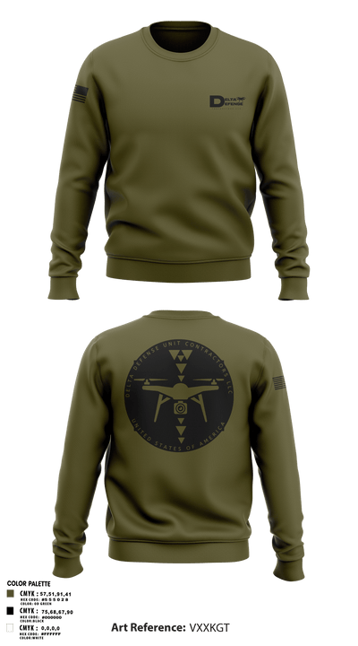 Delta Defense Unit 32292143 Crew Neck Sweatshirt - 105