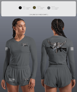 Womens Long Sleeve Vneck Shirt 1, Livingston Police Emergency Service Unit, , Teamtime, Team time, sublimation, custom sports apparel, team uniforms, spirit wear, spiritwear, sports uniforms, custom shirts, team store, custom team store, fundraiser sports, apparel fundraiser