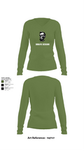 BBravo Designs 48373634 Women's Long Sleeve V-neck Shirt -1 19