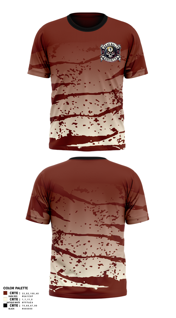 Short Sleeve Performance Shirt, Dead Balls Society, Bowling, Teamtime, Team time, sublimation, custom sports apparel, team uniforms, spirit wear, spiritwear, sports uniforms, custom shirts, team store, custom team store, fundraiser sports, apparel fundraiser