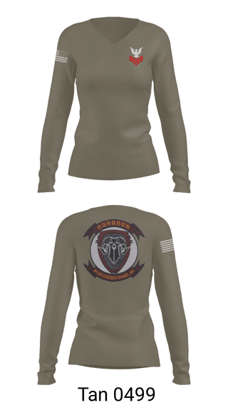 Women's Long Sleeve Vneck Shirt, MCAS CHERRY POINT. H&HS, Navy, Teamtime, Team time, sublimation, custom sports apparel, team uniforms, spirit wear, spiritwear, sports uniforms, custom shirts, team store, custom team store, fundraiser sports, apparel fundraiser