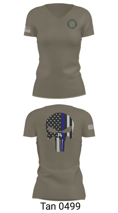 BROWARD SHERIFF EXPLORERS 82961941 Women's Short Sleeve V-neck Shirt - 65