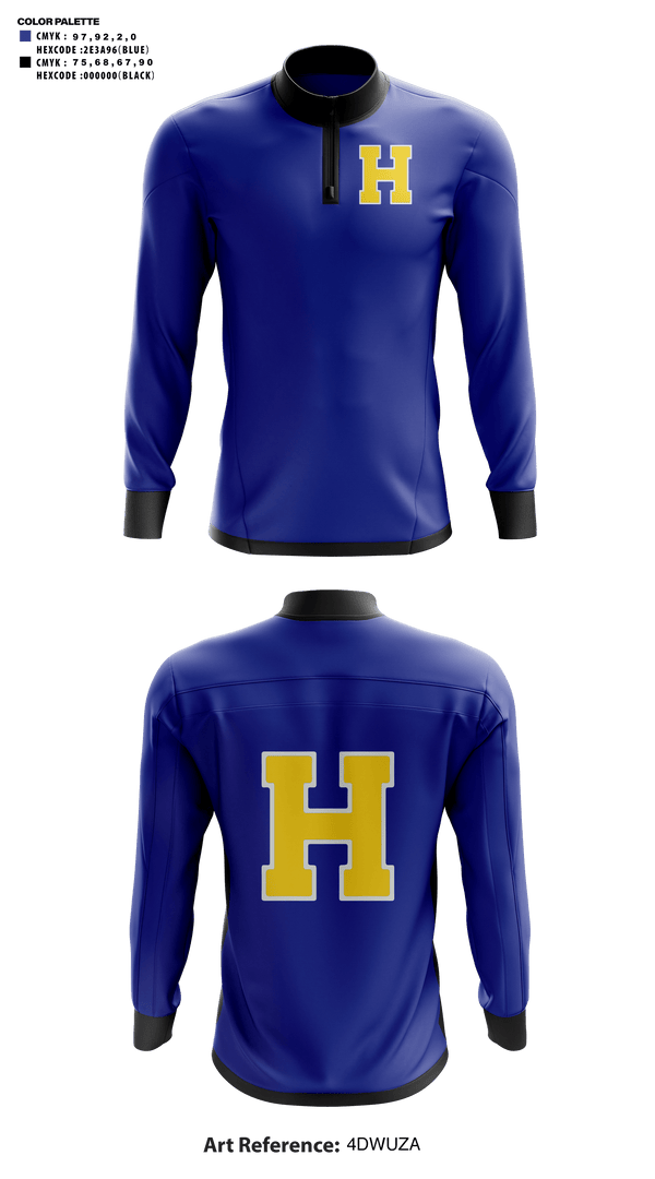 Quarter Zip Jacket, Hazen High School Basketball, Men's Basketball, Teamtime, Team time, sublimation, custom sports apparel, team uniforms, spirit wear, spiritwear, sports uniforms, custom shirts, team store, custom team store, fundraiser sports, apparel fundraiser