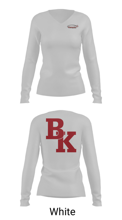 Bishop Kelley High School Tennis 53292824 Women's Long Sleeve V-neck Shirt - 6
