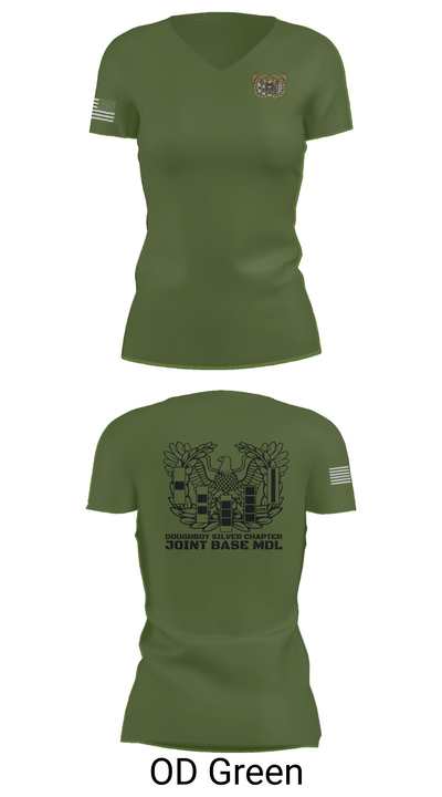 Doughboy Silver Chapter 49538479 Women's Short Sleeve V-neck Shirt - 46
