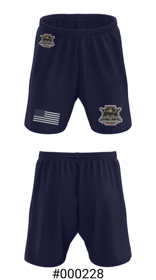 Athletic Shorts With Pockets, Bravo Battery, Army, Teamtime, Team time, sublimation, custom sports apparel, team uniforms, spirit wear, spiritwear, sports uniforms, custom shirts, team store, custom team store, fundraiser sports, apparel fundraiser