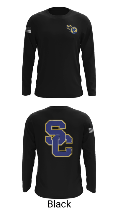 St Charles Catholic High School Football 90732399 Long Sleeve Performance Shirt - 26