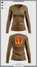 4-3 ADA 55902585 Women's Long Sleeve V-neck Shirt -1 2
