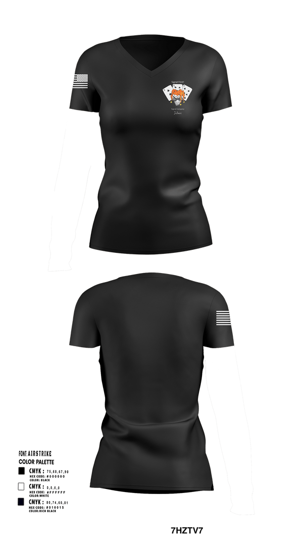 Womens Short Sleeve Vneck Shirt, 397TH SC, Army, Teamtime, Team time, sublimation, custom sports apparel, team uniforms, spirit wear, spiritwear, sports uniforms, custom shirts, team store, custom team store, fundraiser sports, apparel fundraiser