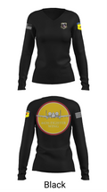 442D FW 35089467 Women's Long Sleeve V-neck Shirt - 37