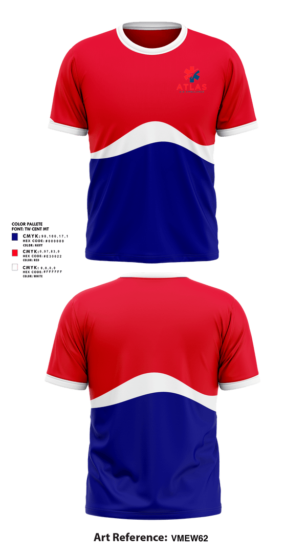 Short Sleeve Performance Shirt, Atlas Air Ambulance, , Teamtime, Team time, sublimation, custom sports apparel, team uniforms, spirit wear, spiritwear, sports uniforms, custom shirts, team store, custom team store, fundraiser sports, apparel fundraiser