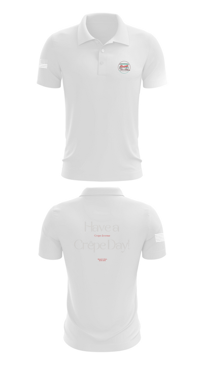 Crepe Avenue 9690947 Short Sleeve Performance Polo - 9