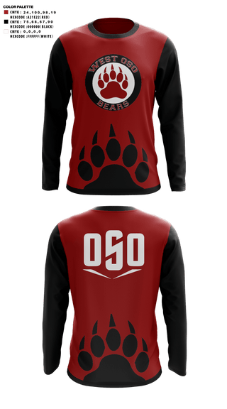 Long Sleeve Performance Shirt, West Oso High School Cheer, Cheer, Teamtime, Team time, sublimation, custom sports apparel, team uniforms, spirit wear, spiritwear, sports uniforms, custom shirts, team store, custom team store, fundraiser sports, apparel fundraiser