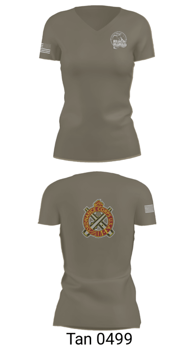 978th MP Comapny 22657542 Women's Short Sleeve V-neck Shirt - 68