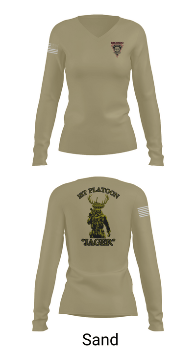 MFRC 40243185 Women's Long Sleeve V-neck Shirt - 97