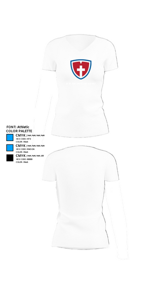Womens Short Sleeve Vneck Shirt, Open Door Christian Schools, , Teamtime, Team time, sublimation, custom sports apparel, team uniforms, spirit wear, spiritwear, sports uniforms, custom shirts, team store, custom team store, fundraiser sports, apparel fundraiser