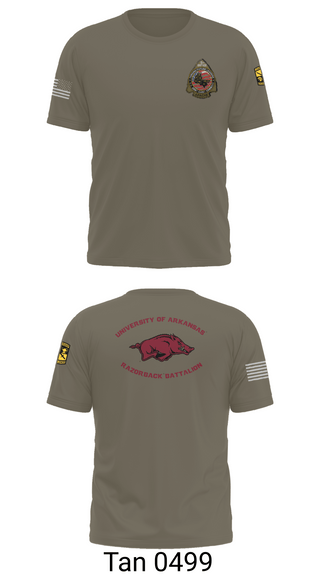Short Sleeve Performance Shirt, University of Arkansas Army ROTC - Razorback Battalion, Army, Teamtime, Team time, sublimation, custom sports apparel, team uniforms, spirit wear, spiritwear, sports uniforms, custom shirts, team store, custom team store, fundraiser sports, apparel fundraiser