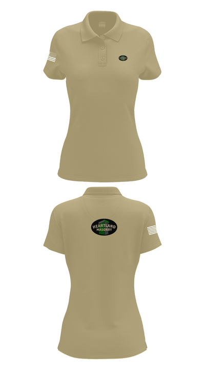 Heartland masonry 17058067 Women's Short Sleeve Performance Polo  - 43