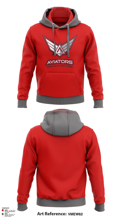 Cedar Valley High School Cross Country 97163354 Hoodie - 121