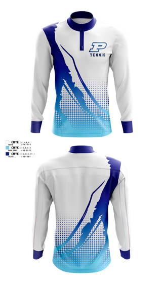 Quarter Zip Jacket, Miami Palmetto Senior High School Tennis, Tennis, Teamtime, Team time, sublimation, custom sports apparel, team uniforms, spirit wear, spiritwear, sports uniforms, custom shirts, team store, custom team store, fundraiser sports, apparel fundraiser