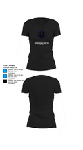 Throckmorton High School Cross Country 29705170 Women's Short Sleeve V-neck Shirt - 37