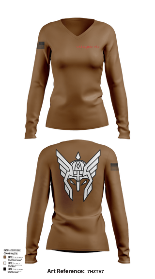 Womens Long Sleeve Vneck Shirt, Evac PLT, RSS, 2CR, , Teamtime, Team time, sublimation, custom sports apparel, team uniforms, spirit wear, spiritwear, sports uniforms, custom shirts, team store, custom team store, fundraiser sports, apparel fundraiser