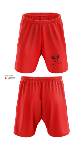 Athletic Shorts With Pockets, DC-1 Outlaws, , Teamtime, Team time, sublimation, custom sports apparel, team uniforms, spirit wear, spiritwear, sports uniforms, custom shirts, team store, custom team store, fundraiser sports, apparel fundraiser