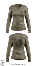 1-187 96637367 Women's Long Sleeve V-neck Shirt - 1