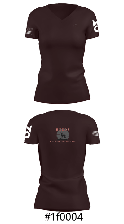 Reeds Outdoor Adventures 770238 Women's Short Sleeve V-neck Shirt - 21