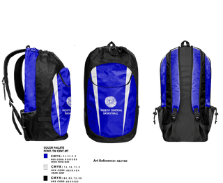 Gear Bag, North Central High School Basketball, Women's Basketball, Teamtime, Team time, sublimation, custom sports apparel, team uniforms, spirit wear, spiritwear, sports uniforms, custom shirts, team store, custom team store, fundraiser sports, apparel fundraiser