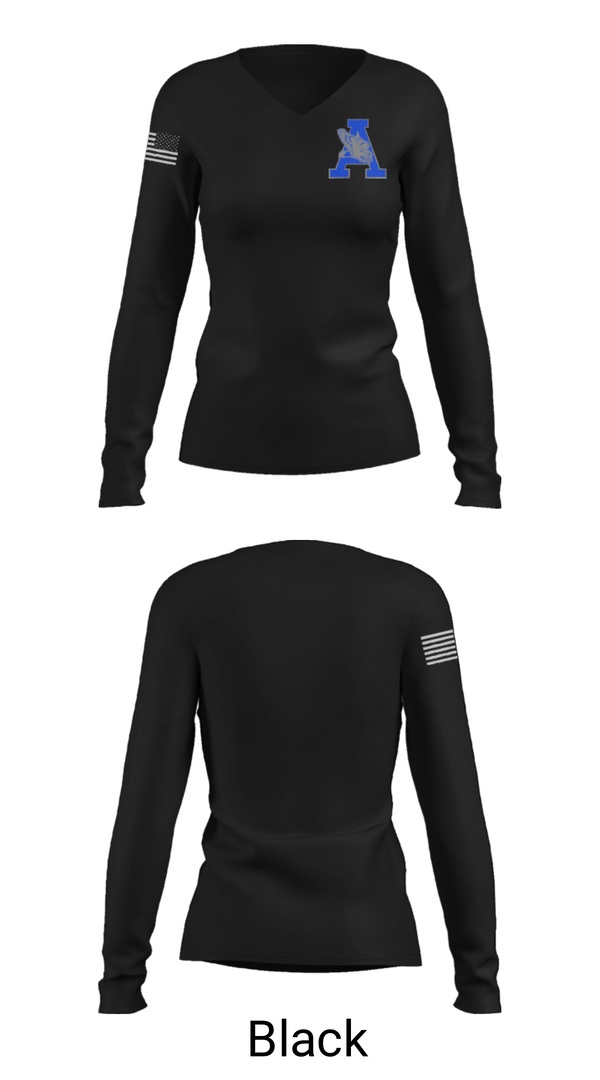 Womens Long Sleeve Vneck Shirt, Airport High School Volleyball, Women's Volleyball, Teamtime, Team time, sublimation, custom sports apparel, team uniforms, spirit wear, spiritwear, sports uniforms, custom shirts, team store, custom team store, fundraiser sports, apparel fundraiser