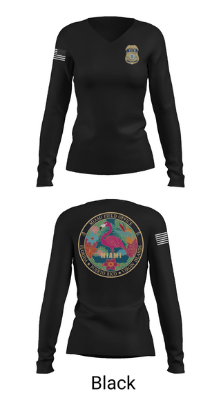Womens Long Sleeve Vneck Shirt, Criminal Apprehension Program, Police, Teamtime, Team time, sublimation, custom sports apparel, team uniforms, spirit wear, spiritwear, sports uniforms, custom shirts, team store, custom team store, fundraiser sports, apparel fundraiser