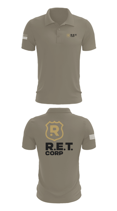 RET CORP 33326250 Short Sleeve Performance Polo - 64