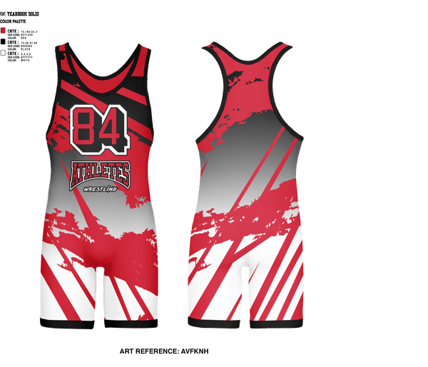 Wrestling Singlet, 84 Athletes Wrestling, Wrestling, Teamtime, Team time, sublimation, custom sports apparel, team uniforms, spirit wear, spiritwear, sports uniforms, custom shirts, team store, custom team store, fundraiser sports, apparel fundraiser