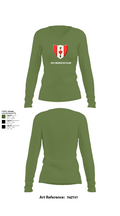 46th Engineer Battalion 60900947 Women's Long Sleeve V-neck Shirt - 42
