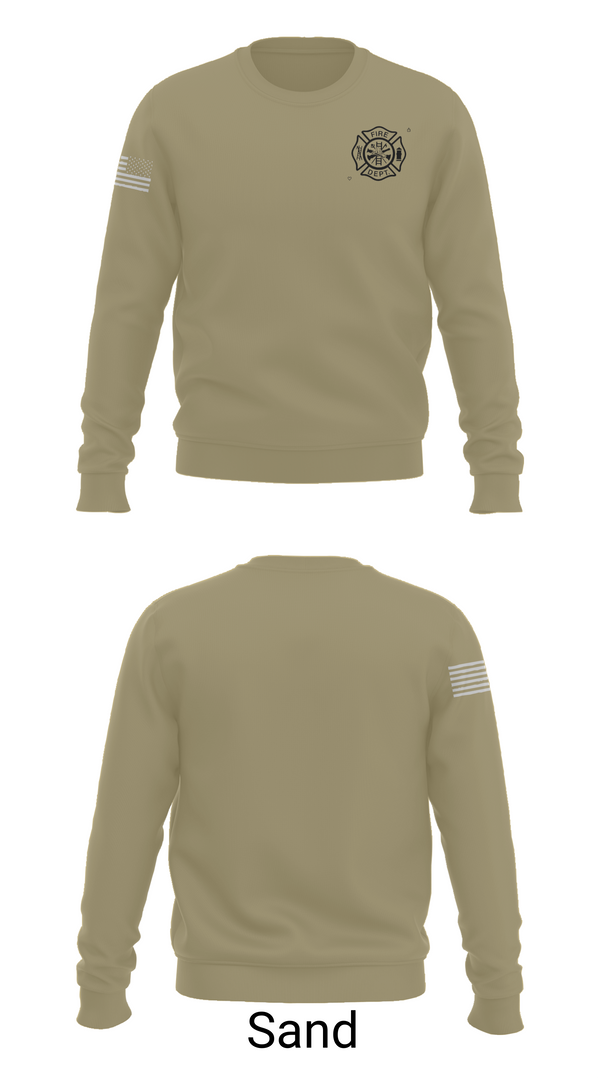 Crew Neck Sweatshirt, Ben Wheeler Fire, Fire Department, Teamtime, Team time, sublimation, custom sports apparel, team uniforms, spirit wear, spiritwear, sports uniforms, custom shirts, team store, custom team store, fundraiser sports, apparel fundraiser