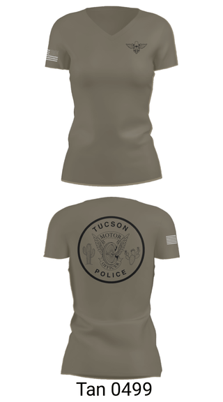 Women's Short Sleeve Vneck Shirt, TPD MOTOR UNIT, Police, Teamtime, Team time, sublimation, custom sports apparel, team uniforms, spirit wear, spiritwear, sports uniforms, custom shirts, team store, custom team store, fundraiser sports, apparel fundraiser