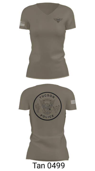 TPD MOTOR UNIT 67112743 Women's Short Sleeve V-neck Shirt - 65