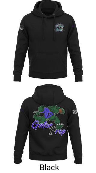 Hoodie, Gator Prep, Football, Teamtime, Team time, sublimation, custom sports apparel, team uniforms, spirit wear, spiritwear, sports uniforms, custom shirts, team store, custom team store, fundraiser sports, apparel fundraiser