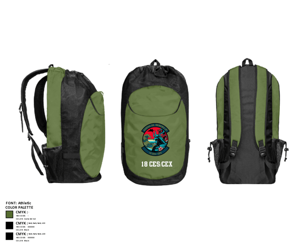 Gear Bag, 18 CES/CEX, , Teamtime, Team time, sublimation, custom sports apparel, team uniforms, spirit wear, spiritwear, sports uniforms, custom shirts, team store, custom team store, fundraiser sports, apparel fundraiser
